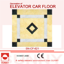 Edle Farben von PVC-Boden für die Dekoration von Aufzug Auto Boden (SN-CF-621)